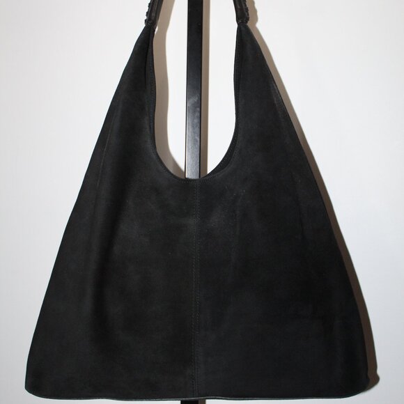 NWT Johnny Was JWLA Suede Leather Embroidered Renata Soft Hobo Tote Shoulder Bag - Picture 4 of 10